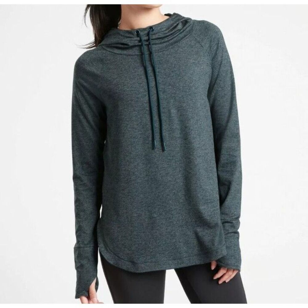 Athleta Women's Uptempo Elevate Hoodie Bali Green Oceanic Teal‎ Size Small